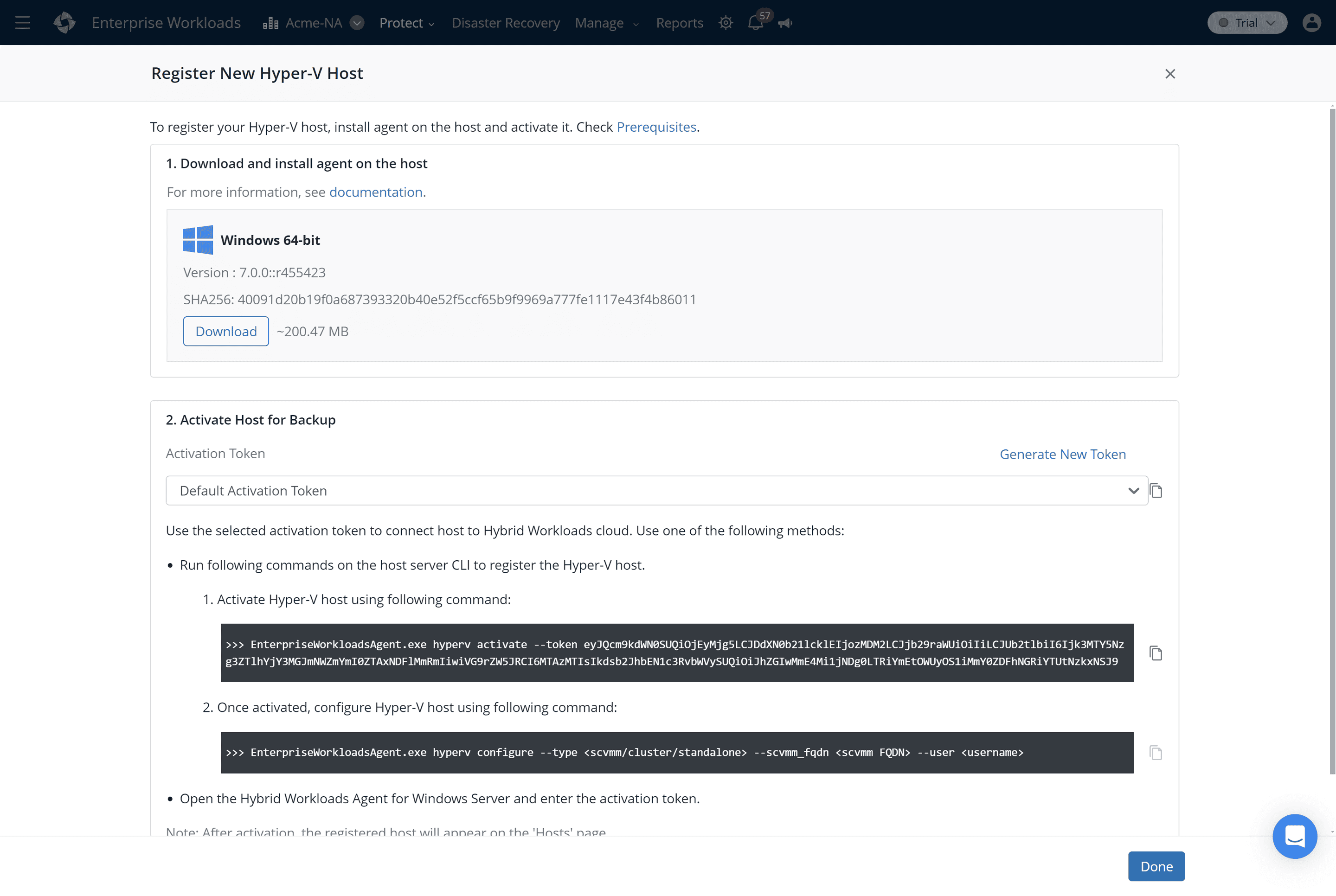 register host screenshot