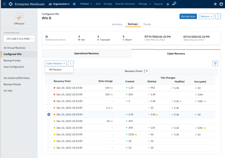 Druva Recovery Intelligence