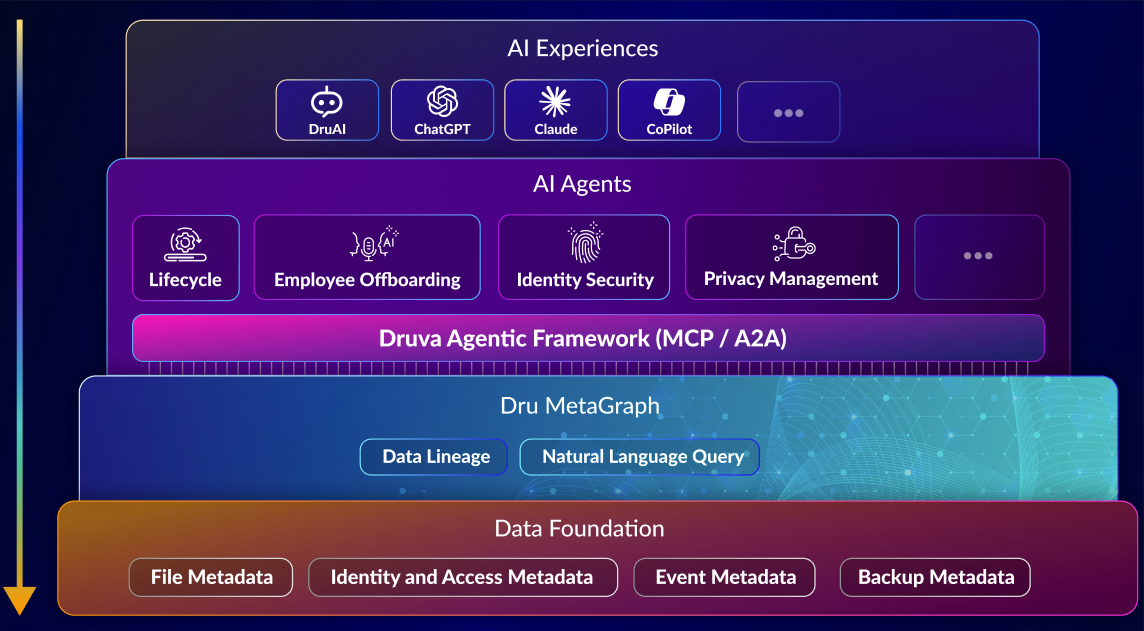 Layers of the Dru AI experience