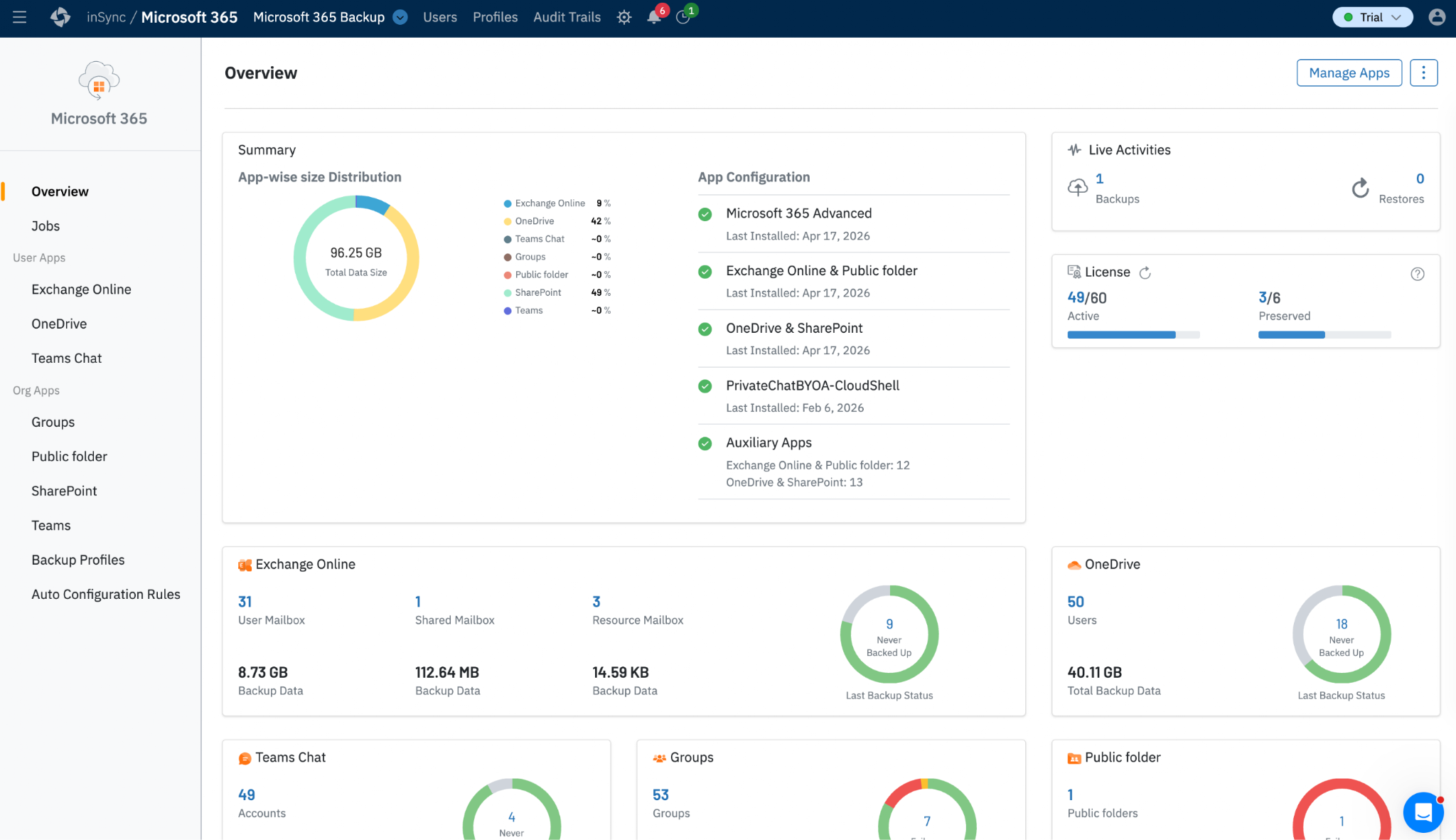 M365 backups in Azure