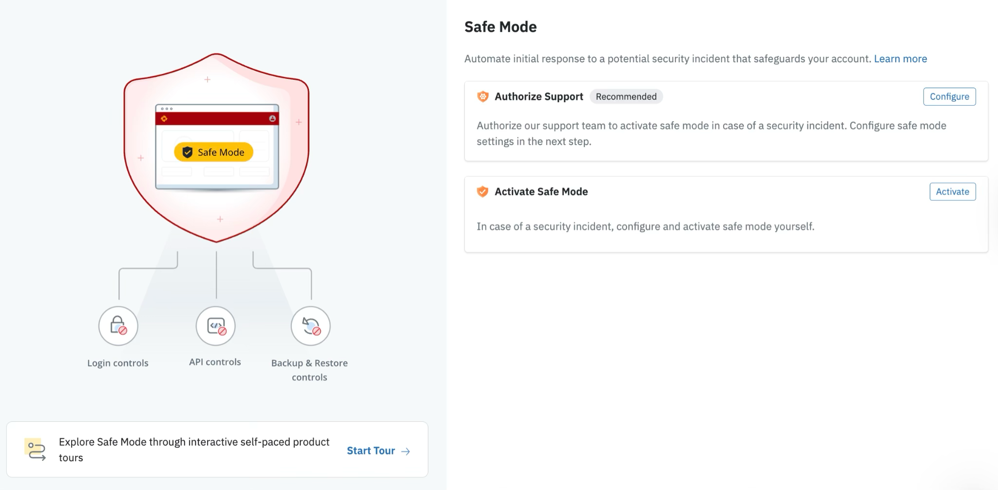managed data detection & response with safe mode screenshot