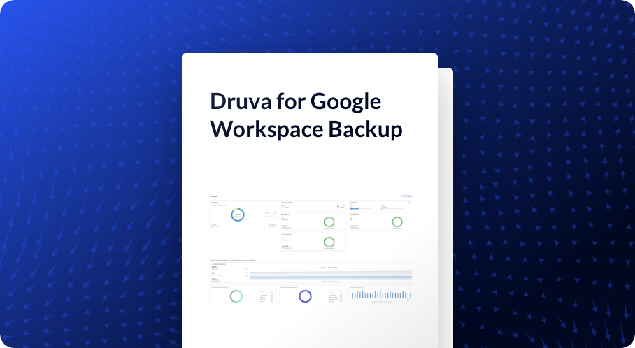 druva for google workspace backup