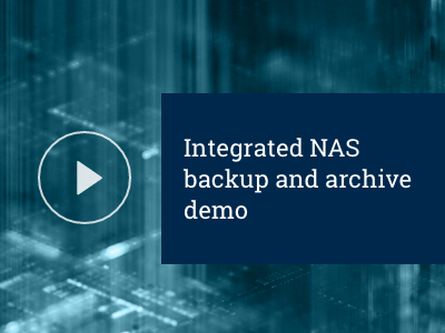 Integrated NAS Backup and Archive Video