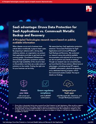 SaaS advantage: Druva vs. Commvault Metallic for Data Protection, Backup, and Recovery
