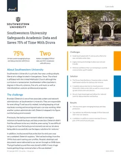Southwestern University Academic Data Protection Efficiency Gains