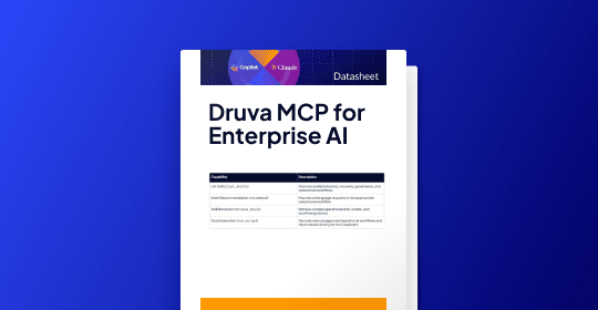 Druva MCP for Enterprise AI