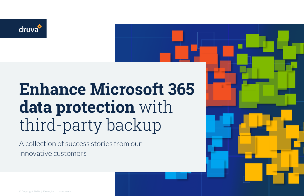 Enhance Microsoft 365 data protection with third-party backup