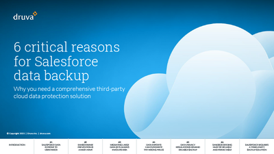 6 critical reasons for Salesforce data backup