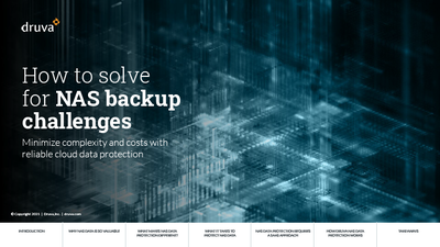 How to solve for NAS backup challenges 