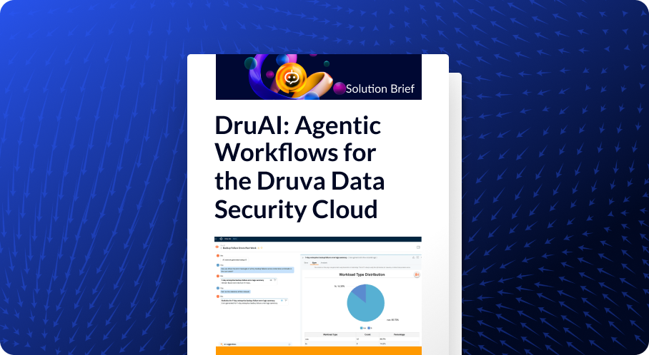 DruAI: Agentic Workflows for the Druva Data Security Cloud