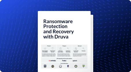 Ransomware Protection and Recovery with Druva