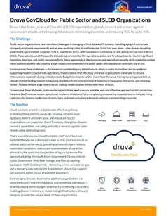 Druva GovCloud for Public Sector and SLED Organizations