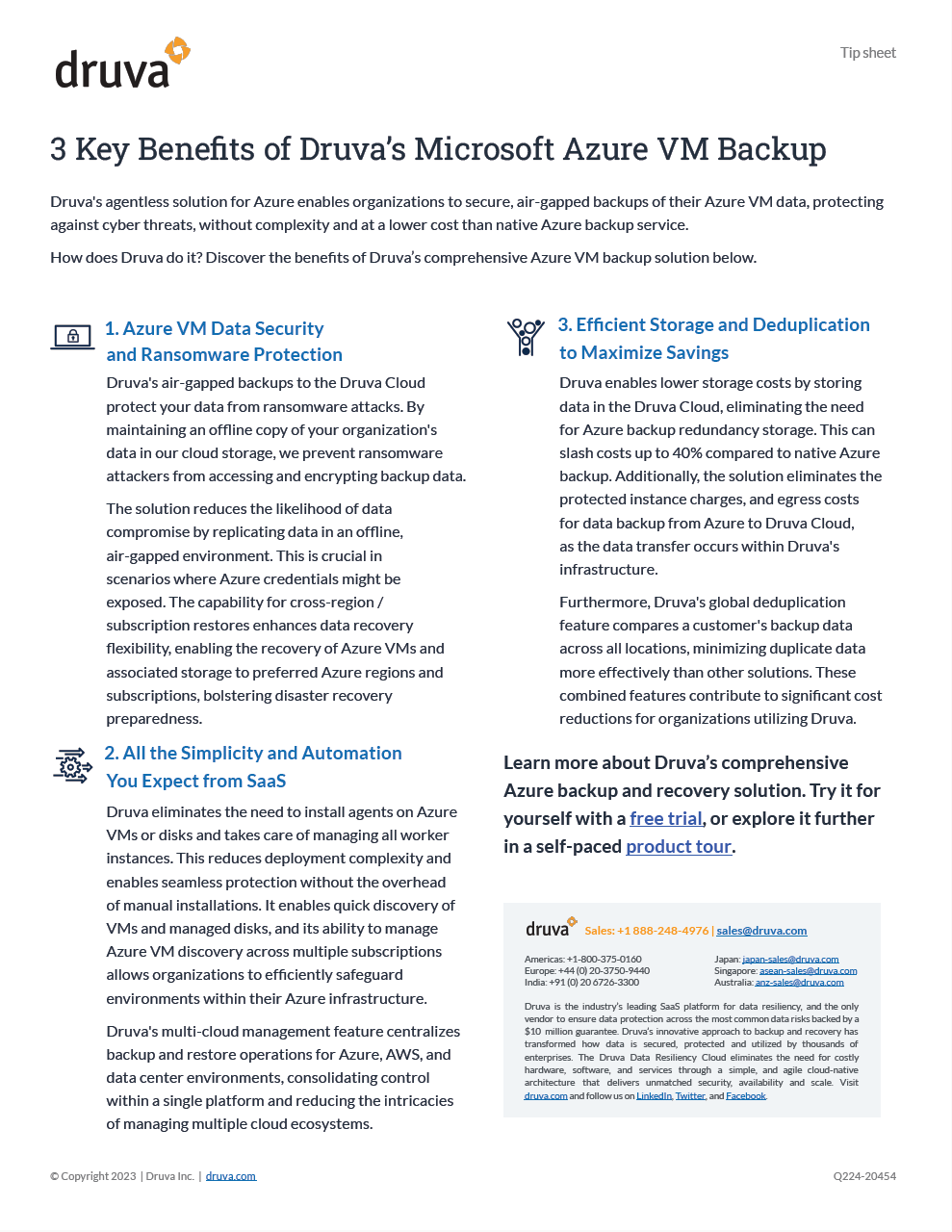 3 Key Benefits of Druva’s Microsoft Azure VM Backup