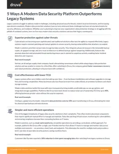 5 Ways A Modern Data Security Platform Outperforms  Legacy Systems