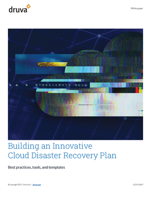 Building an innovative cloud disaster recovery plan