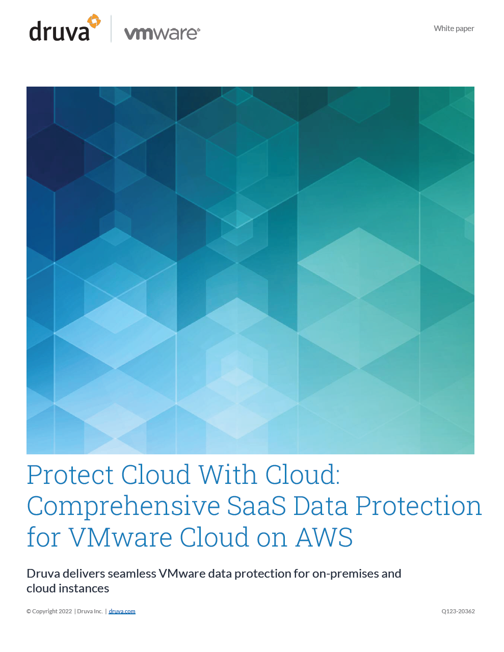 Comprehensive SaaS Data Protection for VMware Cloud on AWS
