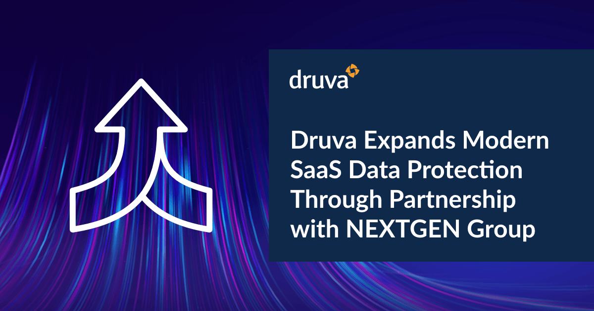 Druva Expands Modern SaaS Data Protection Through Partnership with NEXTGEN Group Druva