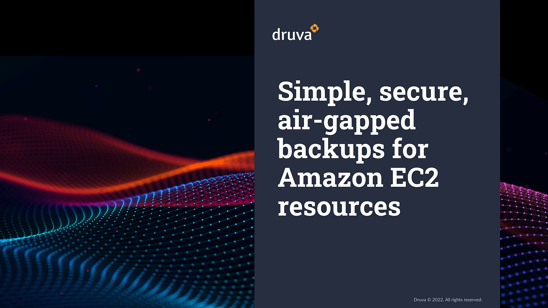 Simple, Secure, Air-gapped Backups for Amazon EC2 Resources