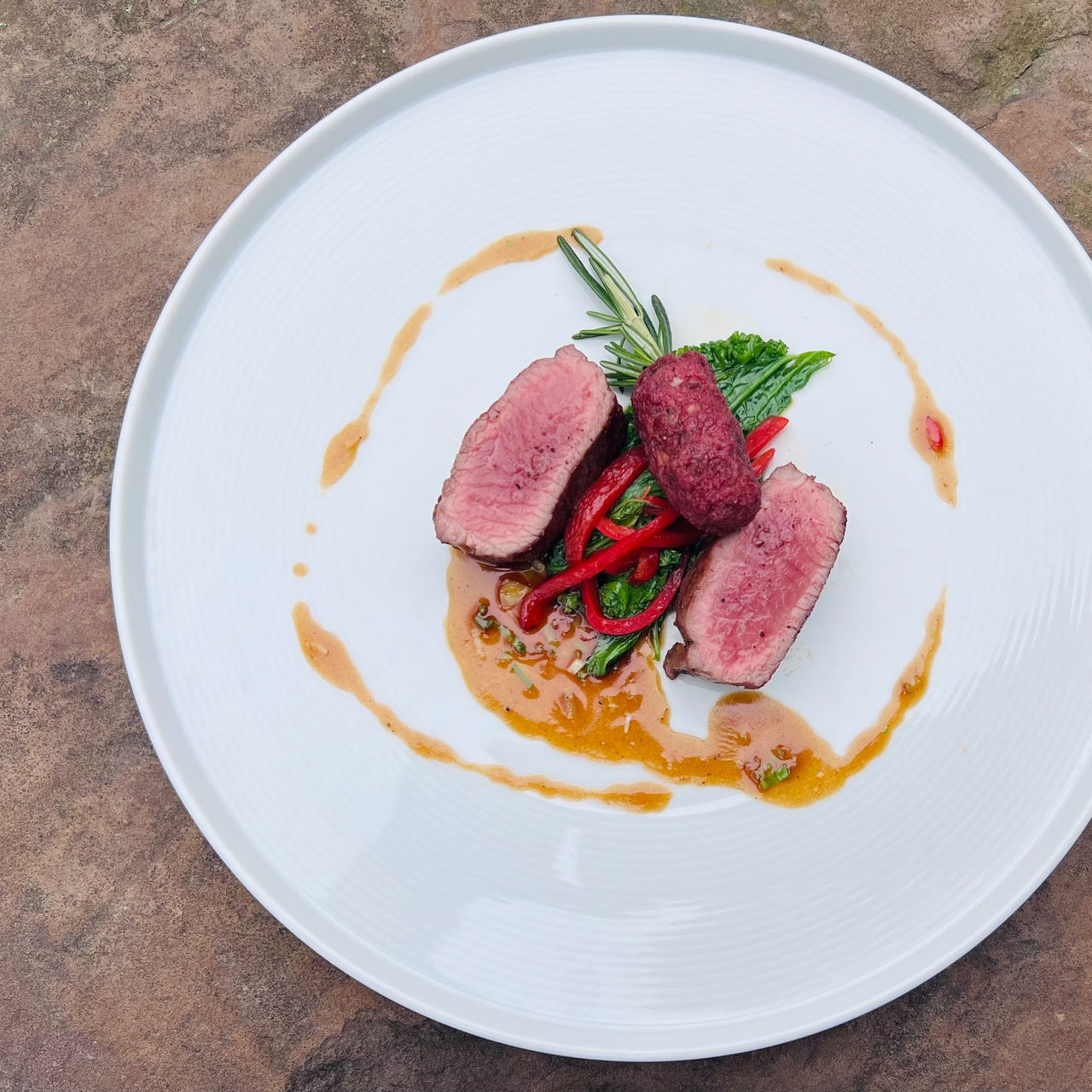 fancy meal plated image